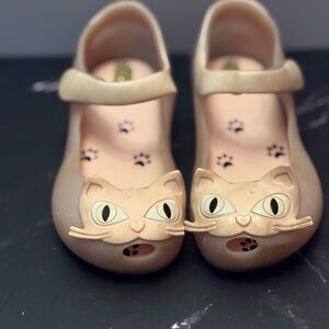 Mini Melissa light pink cat Mary Janes